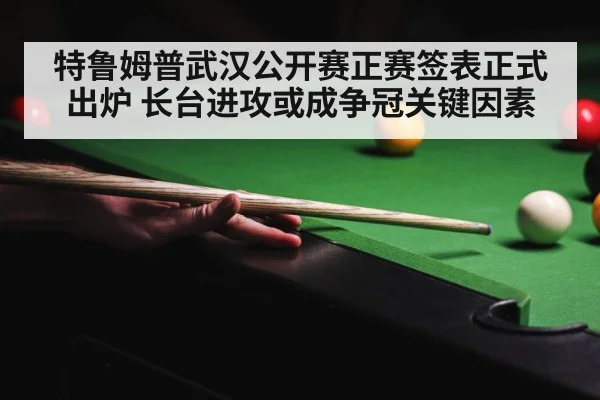 特鲁姆普武汉公开赛正赛签表正式出炉 长台进攻或成争冠关键因素